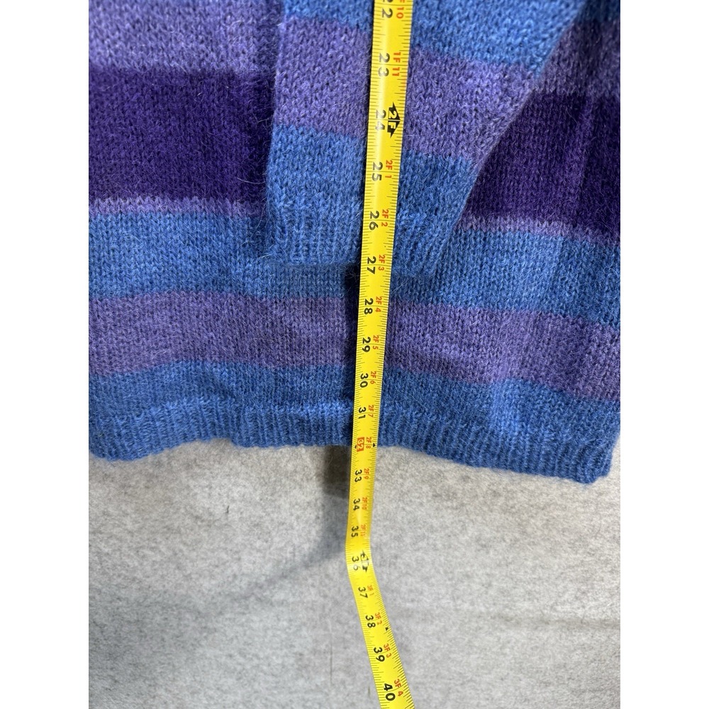 VTG Abercrombie & Fitch Women's Long  Turtle Neck Purple Sweater Size M - Picture 3 of 6